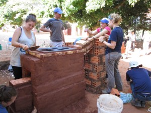 Backside of the fogone.